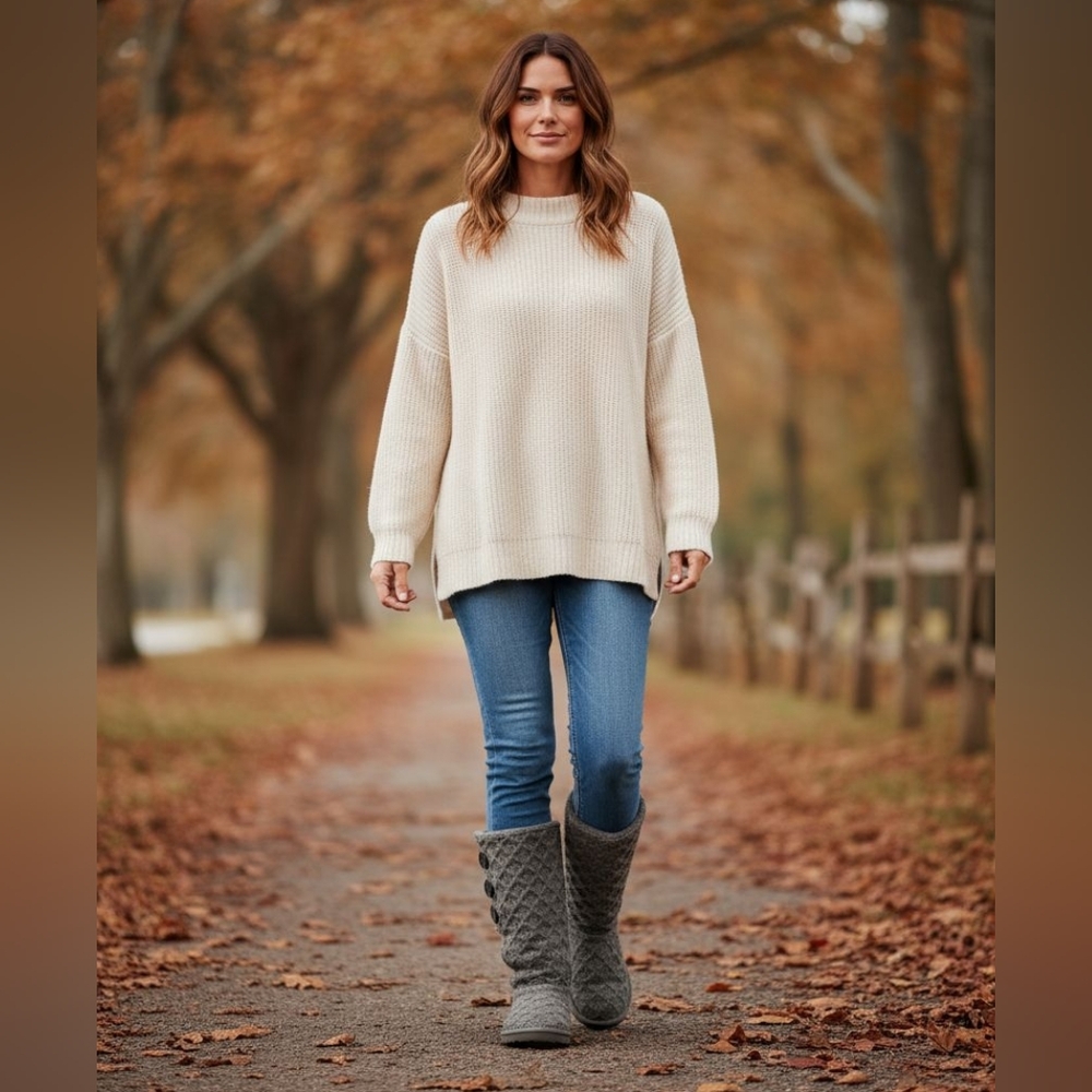 UGG Women’s Lattice Cardy Knit Boots - Picture 10 of 10